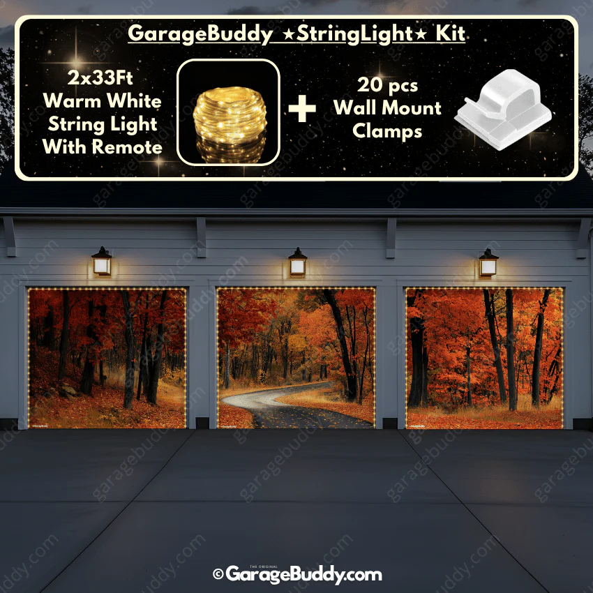 Autumn Road | Nature Garage Door Cover - Image 17