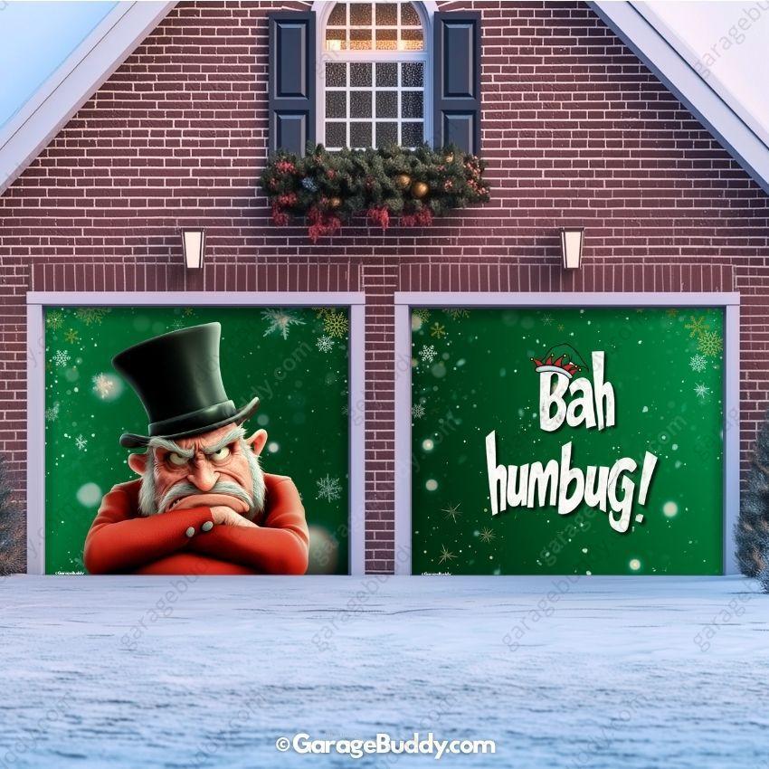 Bah Humbug | Christmas Garage Door Cover - Image 12