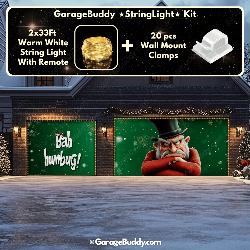Bah Humbug | Christmas Garage Door Cover - Image 19