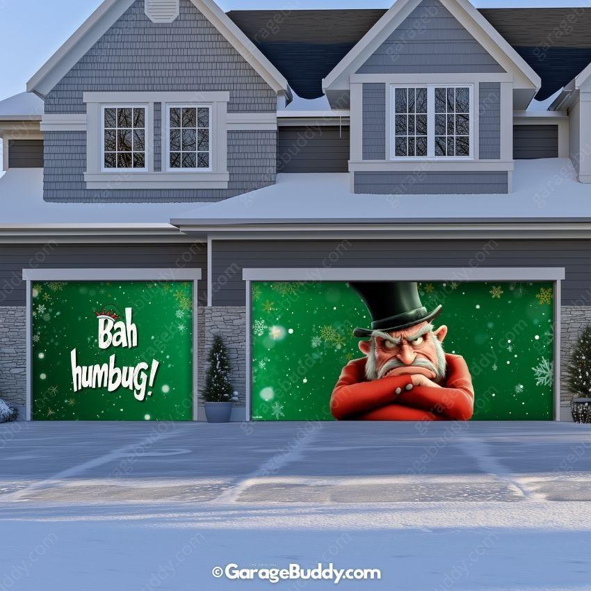 Bah Humbug | Christmas Garage Door Cover - Image 8