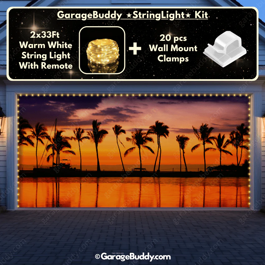 Beach Sunset | Nature Garage Door Cover - Image 10