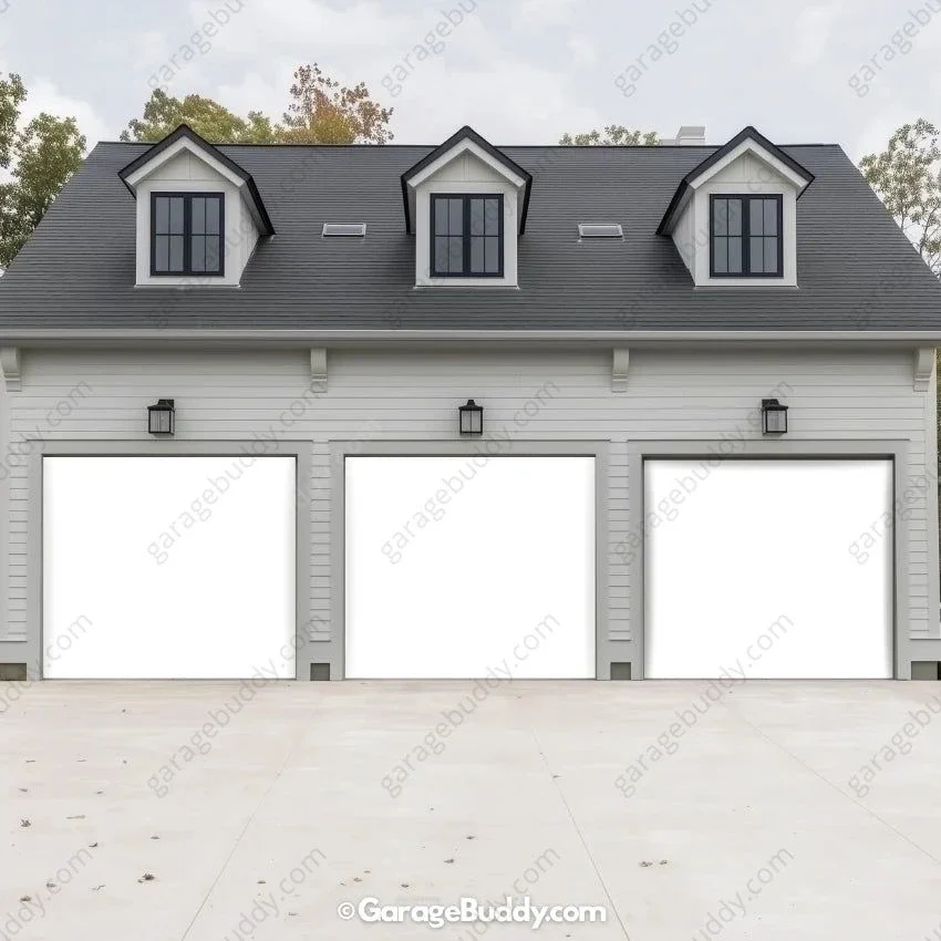 Blank White Projector Screen | GarageBuddy Garage Door Cover - Image 5