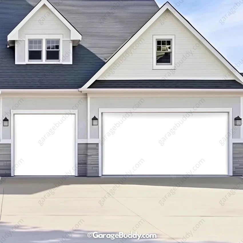 Blank White Projector Screen | GarageBuddy Garage Door Cover - Image 6