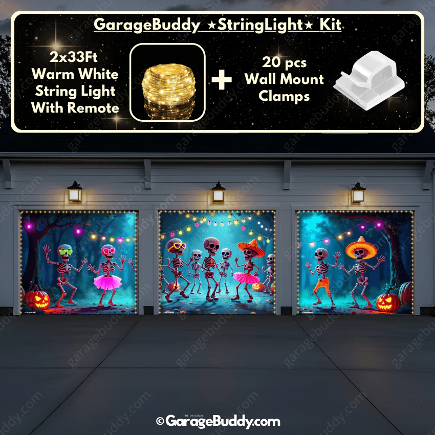 Boogie Bones (Glow) | Halloween Garage Door Cover - Image 26