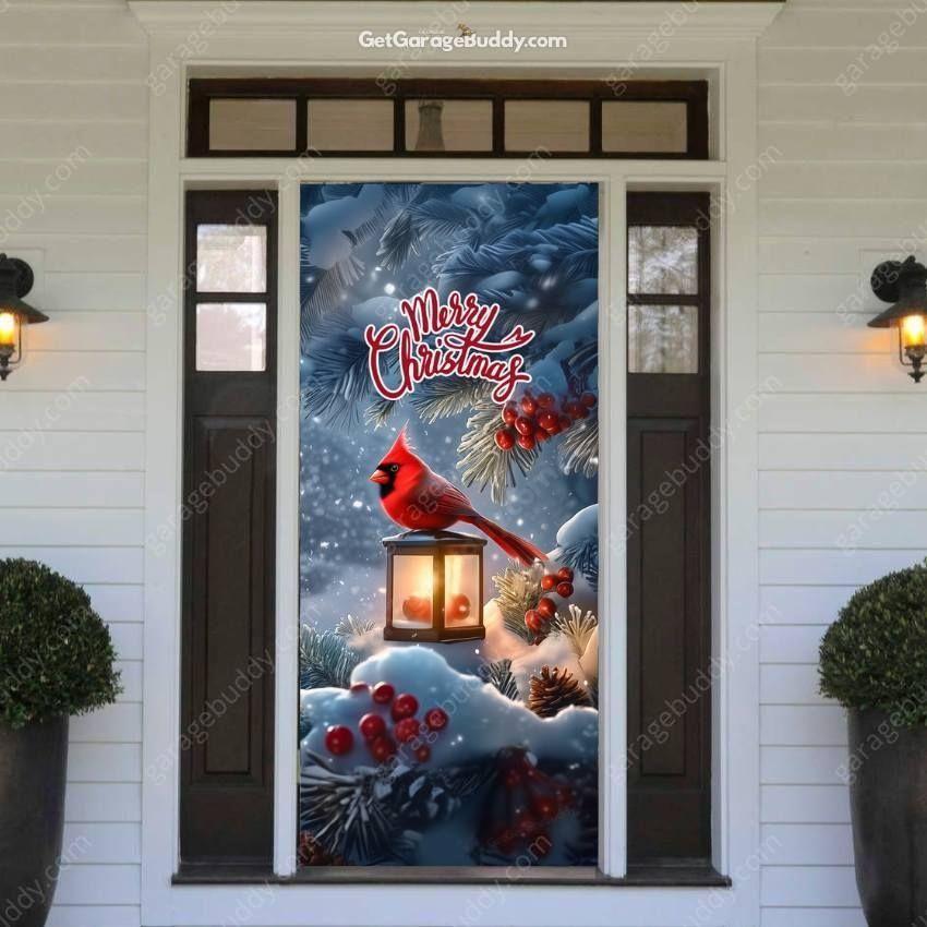 Cardinal's Christmas | Christmas Front Door Cover - Image 6