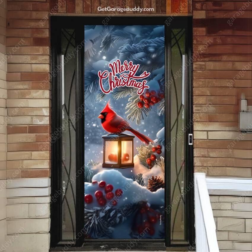 Cardinal's Christmas | Christmas Front Door Cover - Image 8