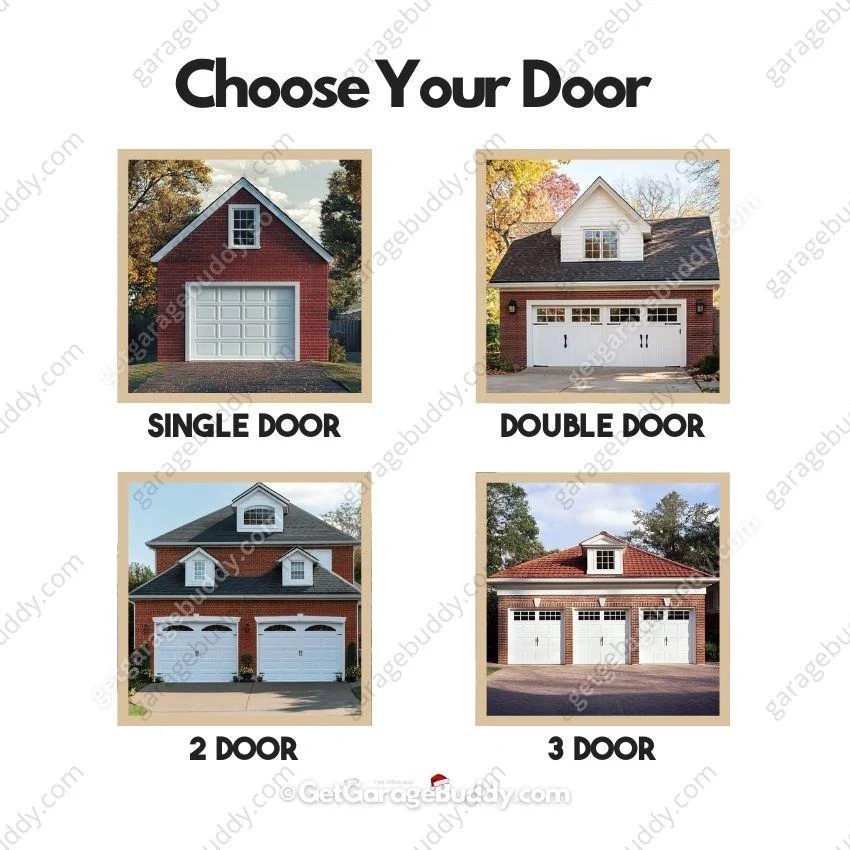 Santa's Flight (Glow) | Christmas Garage Door Cover - Image 5