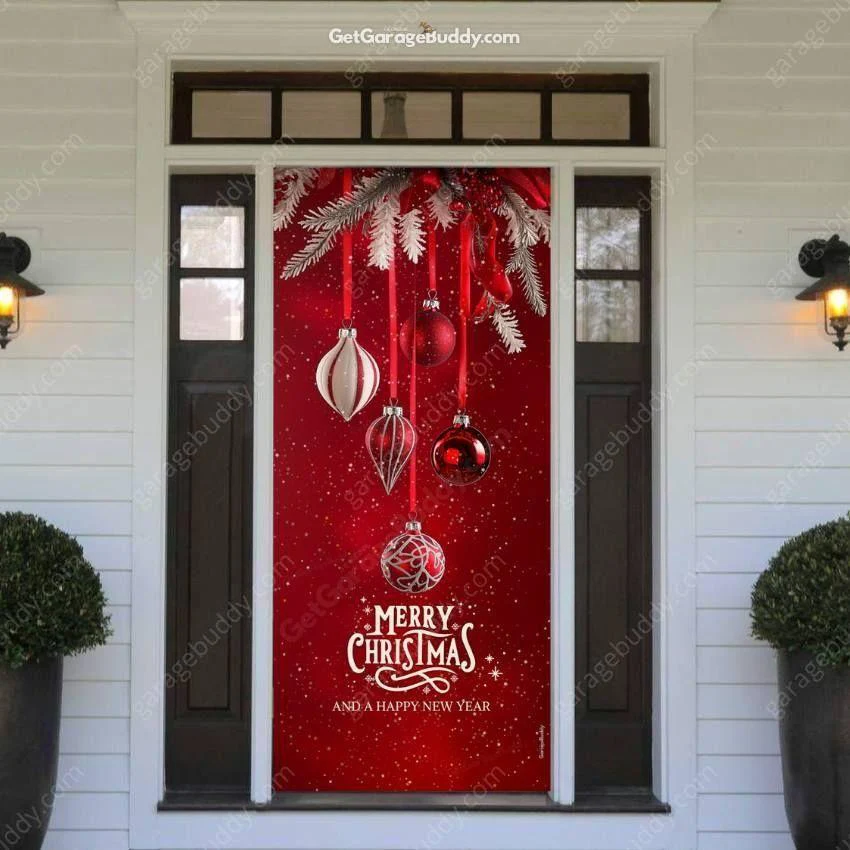 Christmas Ornaments | Christmas Front Door Cover - Image 3