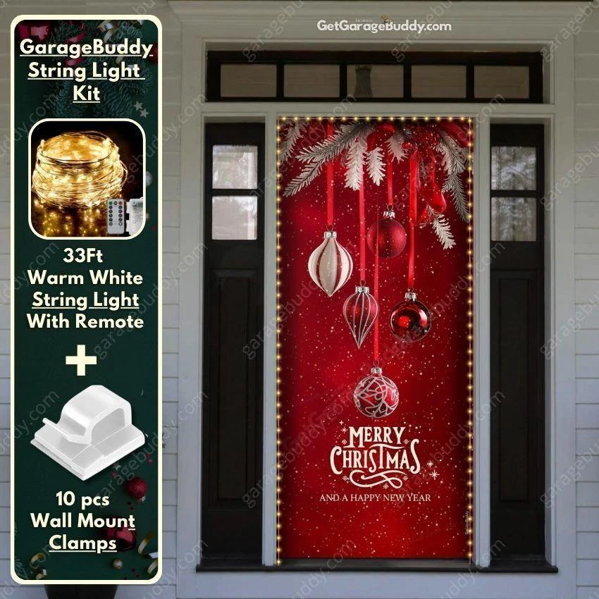 Christmas Ornaments | Christmas Front Door Cover - Image 7