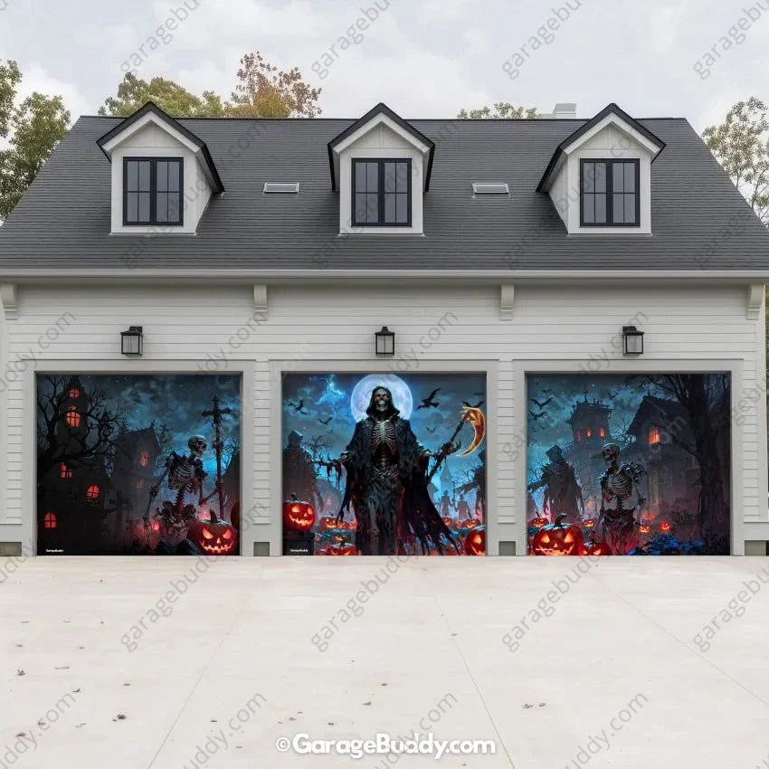 Cursed Night (Glow) | Halloween Garage Door Cover - Image 10
