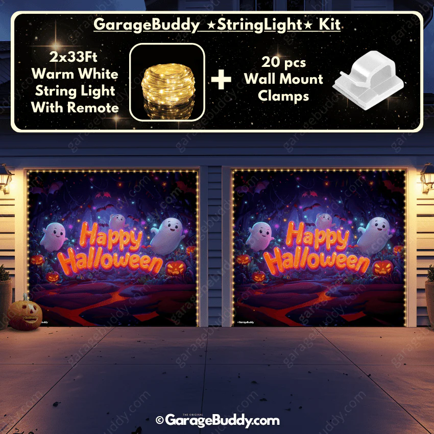 Ghost Party (Glow) | Halloween Garage Door Cover - Image 13