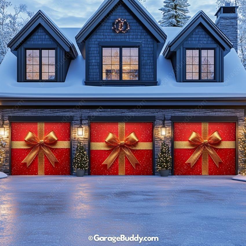 Gift Wrap | Christmas Garage Door Cover - Image 12