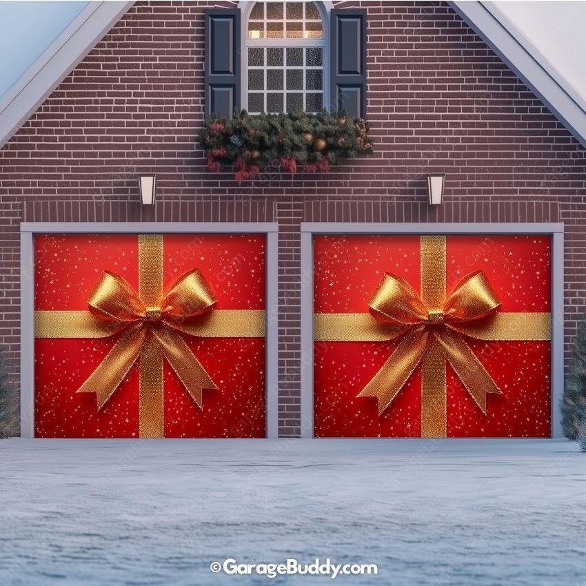 Gift Wrap | Christmas Garage Door Cover - Image 3