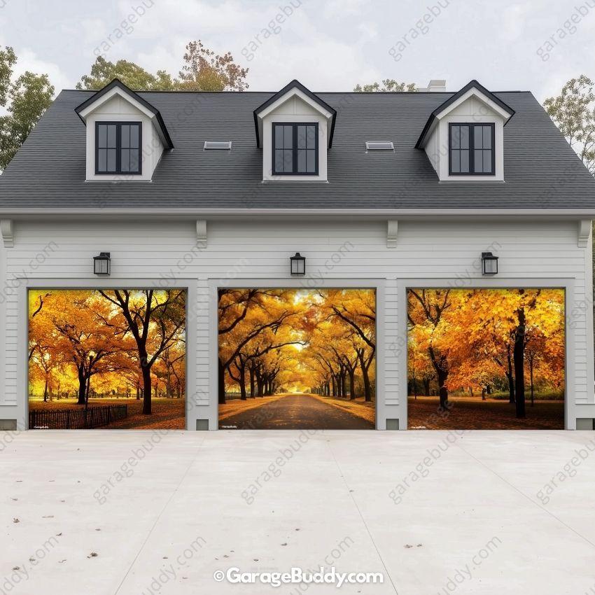 Golden Trail | Nature Garage Door Cover - Image 11