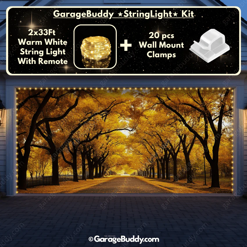 Golden Trail | Nature Garage Door Cover - Image 15