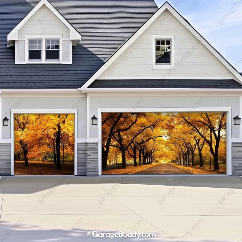 Golden Trail | Nature Garage Door Cover - Image 5