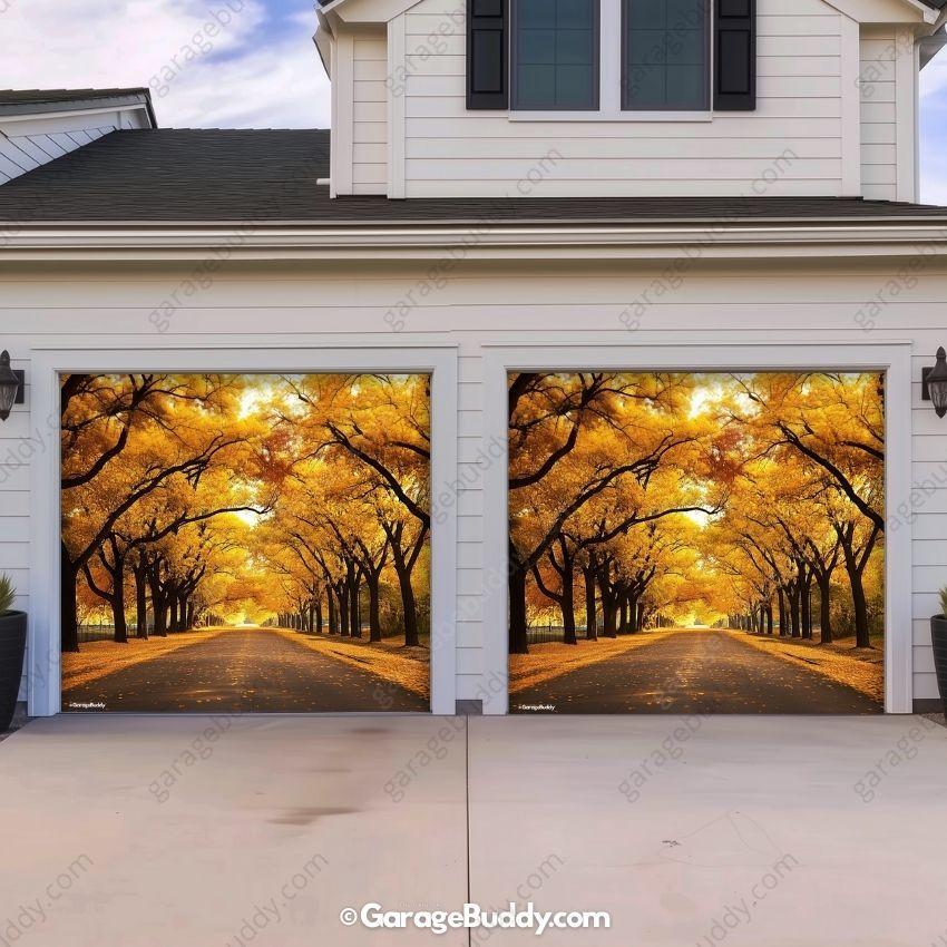 Golden Trail | Nature Garage Door Cover - Image 9