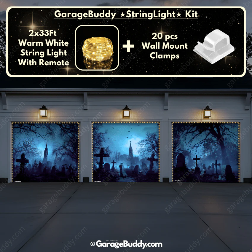 Grave Rising (Glow) | Halloween Garage Door Cover - Image 22