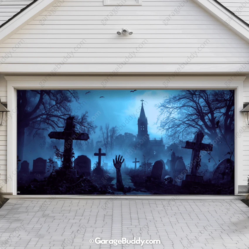 Grave Rising (Glow) | Halloween Garage Door Cover - Image 9