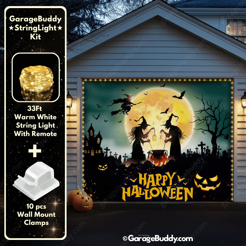 Graveyard Scene | Halloween Garage Door Cover - Image 10