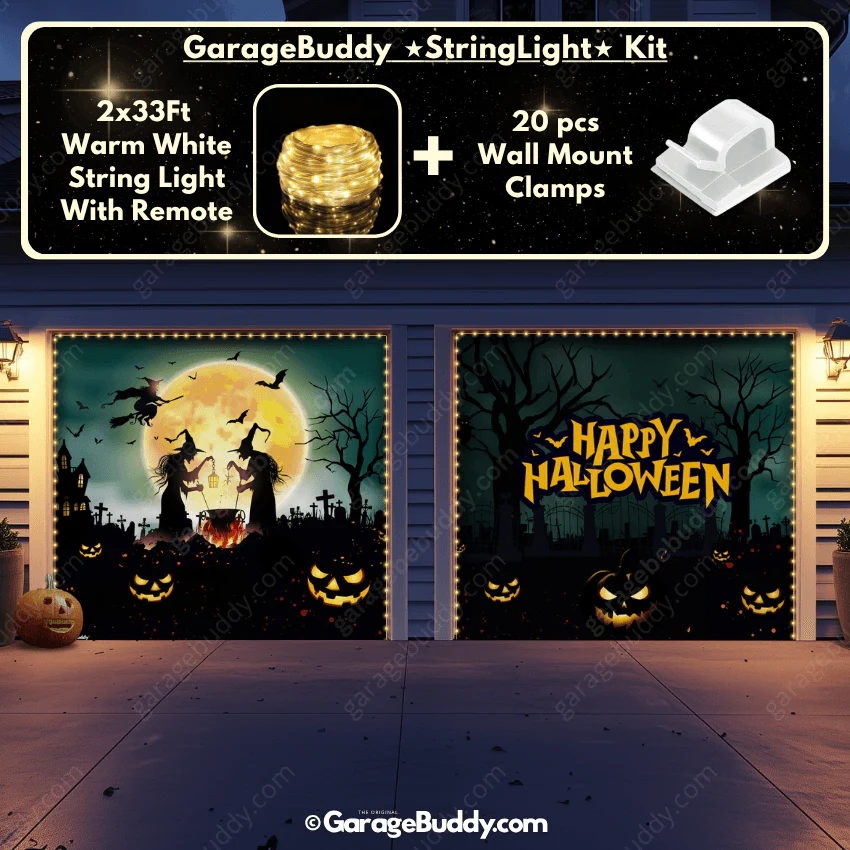 Graveyard Scene | Halloween Garage Door Cover - Image 13