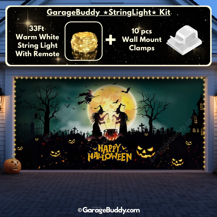 Graveyard Scene | Halloween Garage Door Cover - Image 19