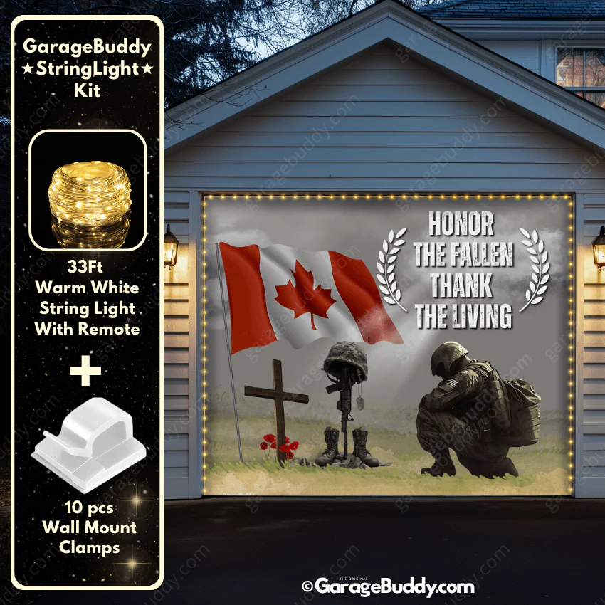 Honor The Fallen (CA) | Patriotic Garage Door Cover - Image 5