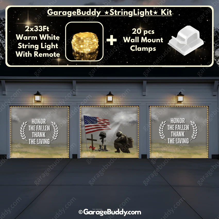 Honor The Fallen | Patriotic Garage Door Cover - Image 15