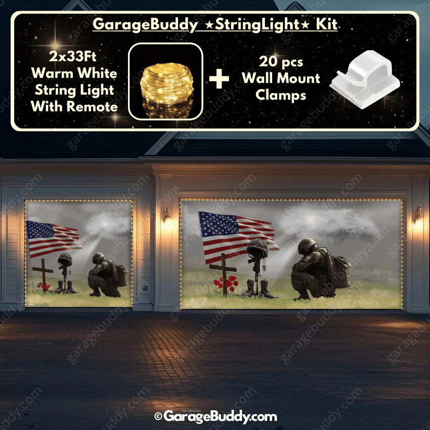 Honor The Fallen | Patriotic Garage Door Cover - Image 16