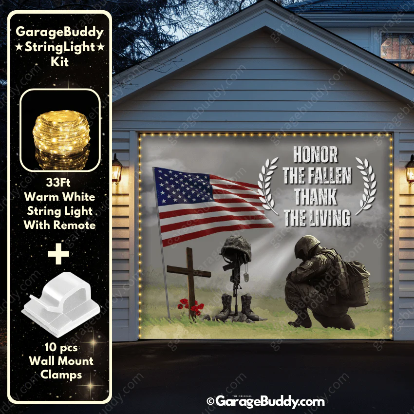 Honor The Fallen | Patriotic Garage Door Cover - Image 7
