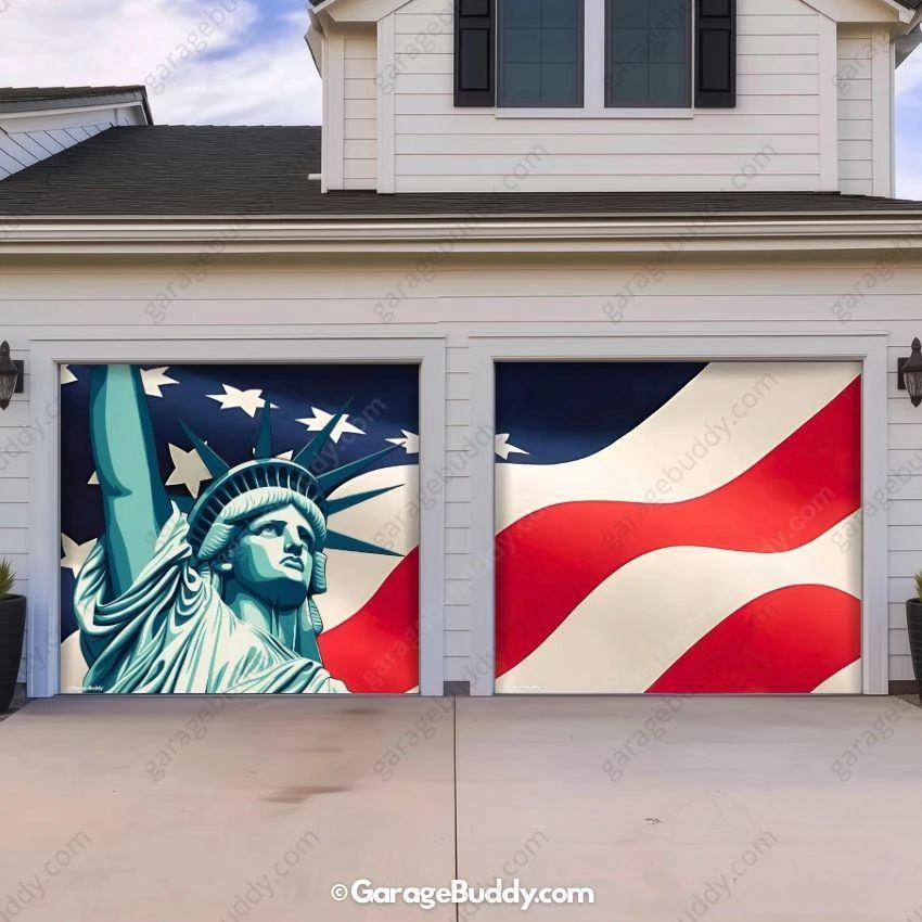 Liberty Stripes | Patriotic Garage Door Cover - Image 6