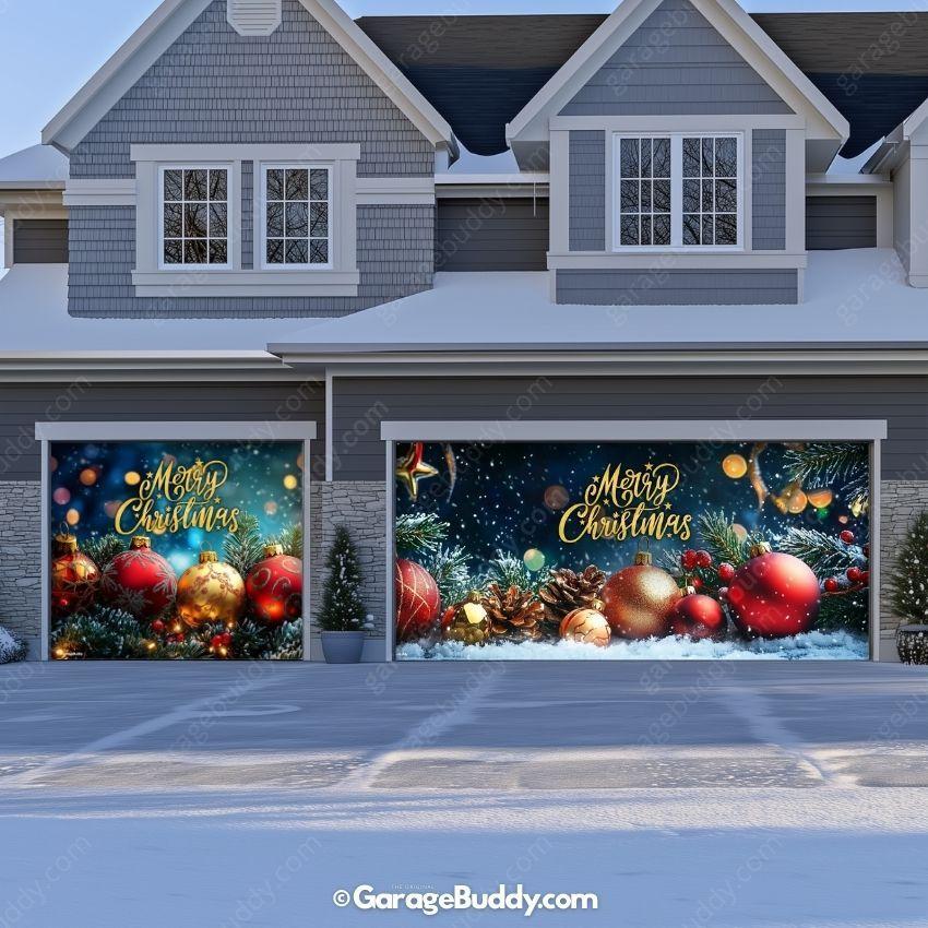 Merry Christmas | Christmas Garage Door Cover - Image 12
