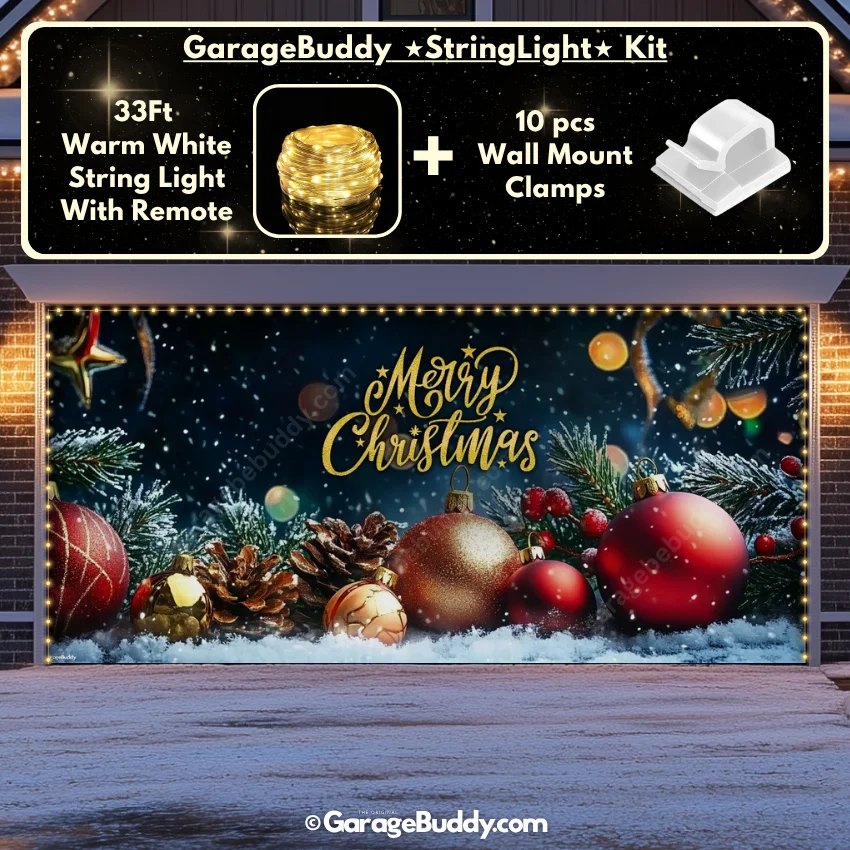 Merry Christmas | Christmas Garage Door Cover - Image 24