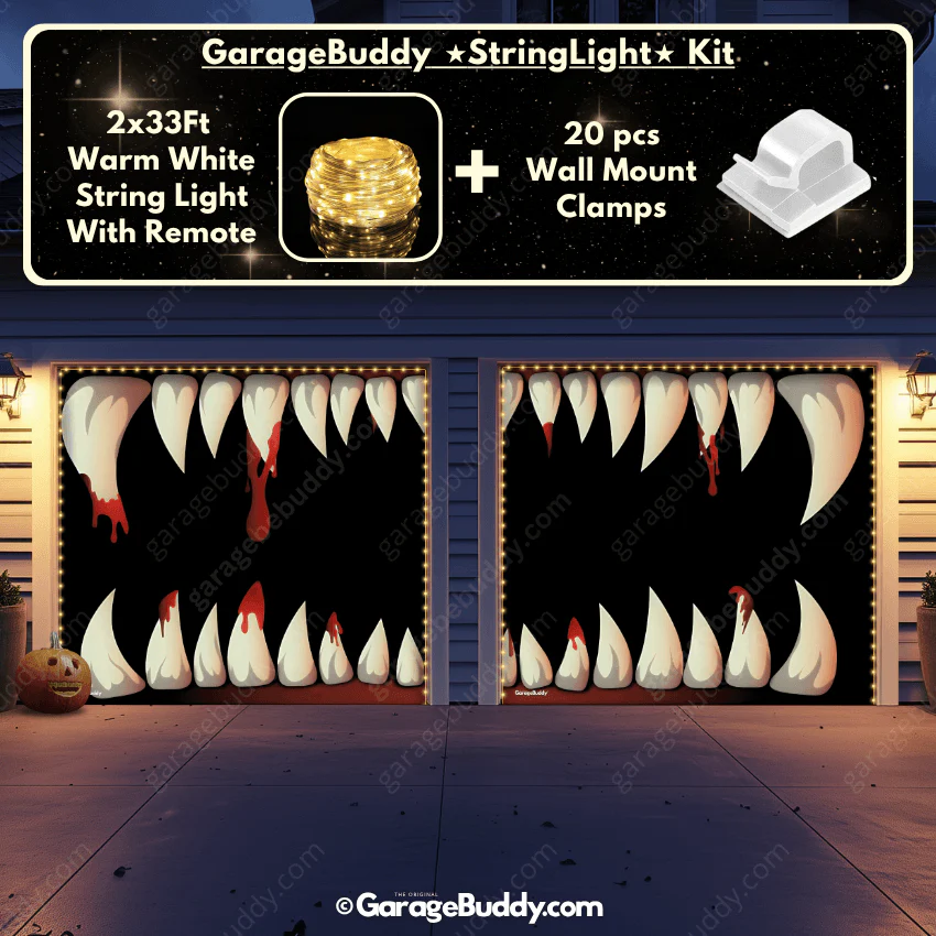 Monster Teeth | Halloween Garage Door Cover - Image 14