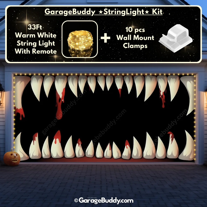 Monster Teeth | Halloween Garage Door Cover - Image 19