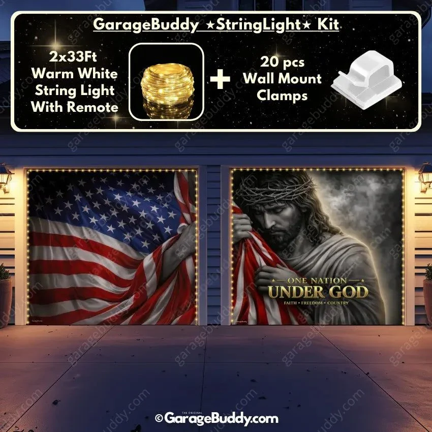One Nation Under God | Patriotic Garage Door Cover - Image 11