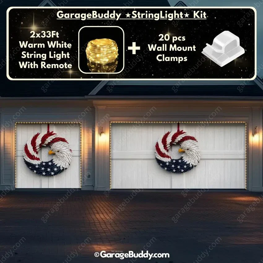 Patriotic Eagle Wreath | Patriotic Garage Door Cover - Image 20