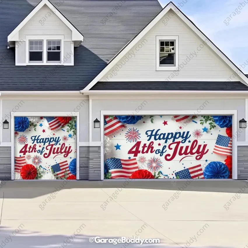Happy 4th of July | Patriotic Garage Door Cover - Image 15