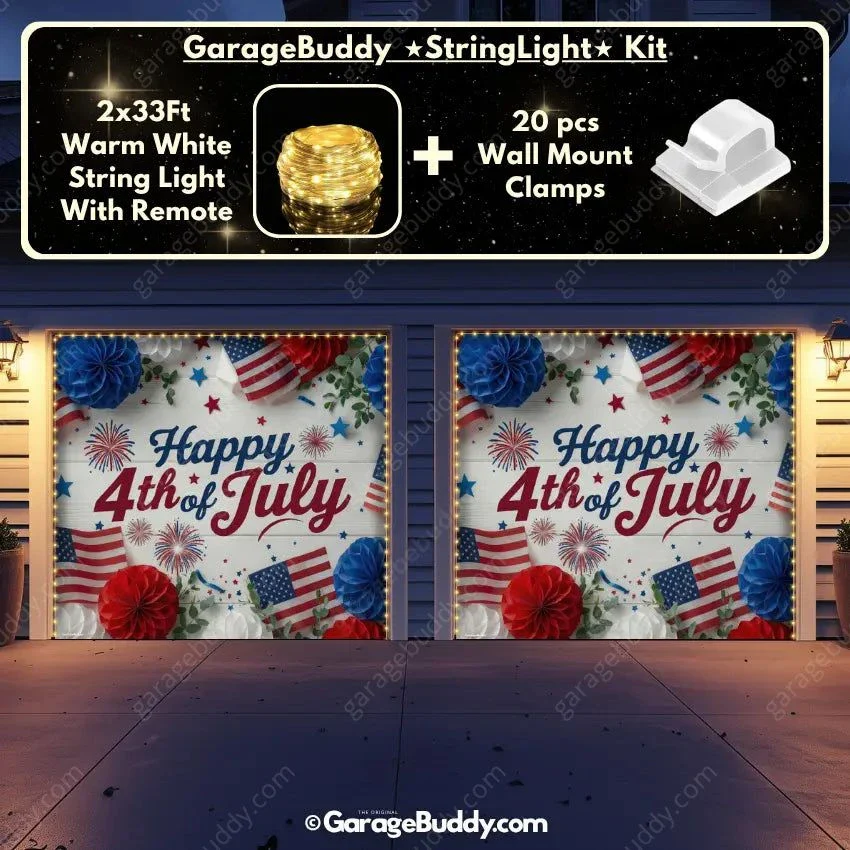Happy 4th of July | Patriotic Garage Door Cover - Image 18