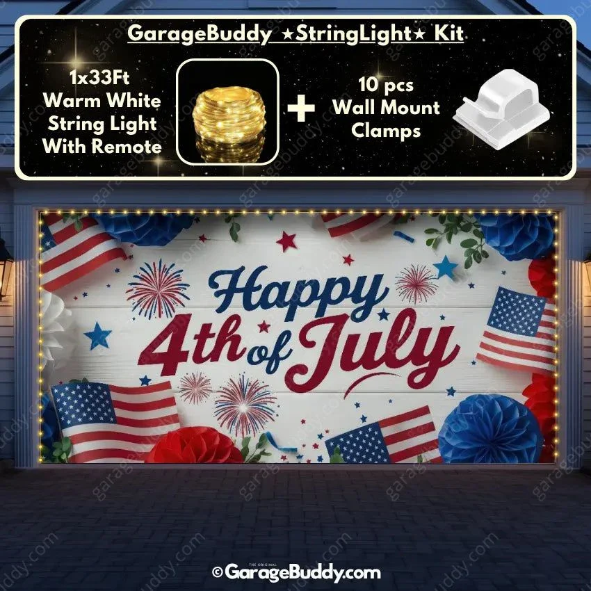 Happy 4th of July | Patriotic Garage Door Cover - Image 21