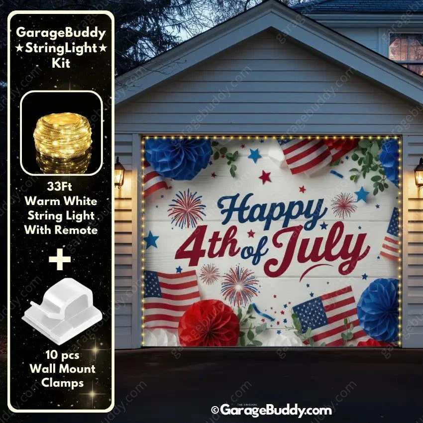 Happy 4th of July | Patriotic Garage Door Cover - Image 8
