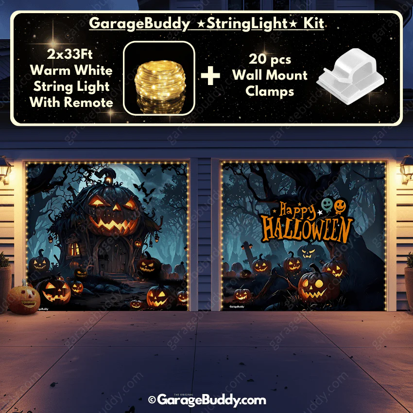 Pumpkin House | Halloween Garage Door Cover - Image 12