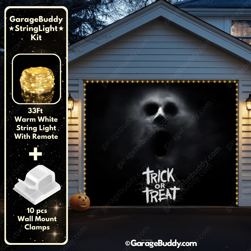 Ghostly Figure | Halloween Garage Door Cover - Image 11