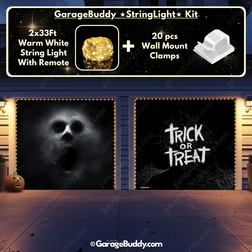 Ghostly Figure | Halloween Garage Door Cover - Image 13