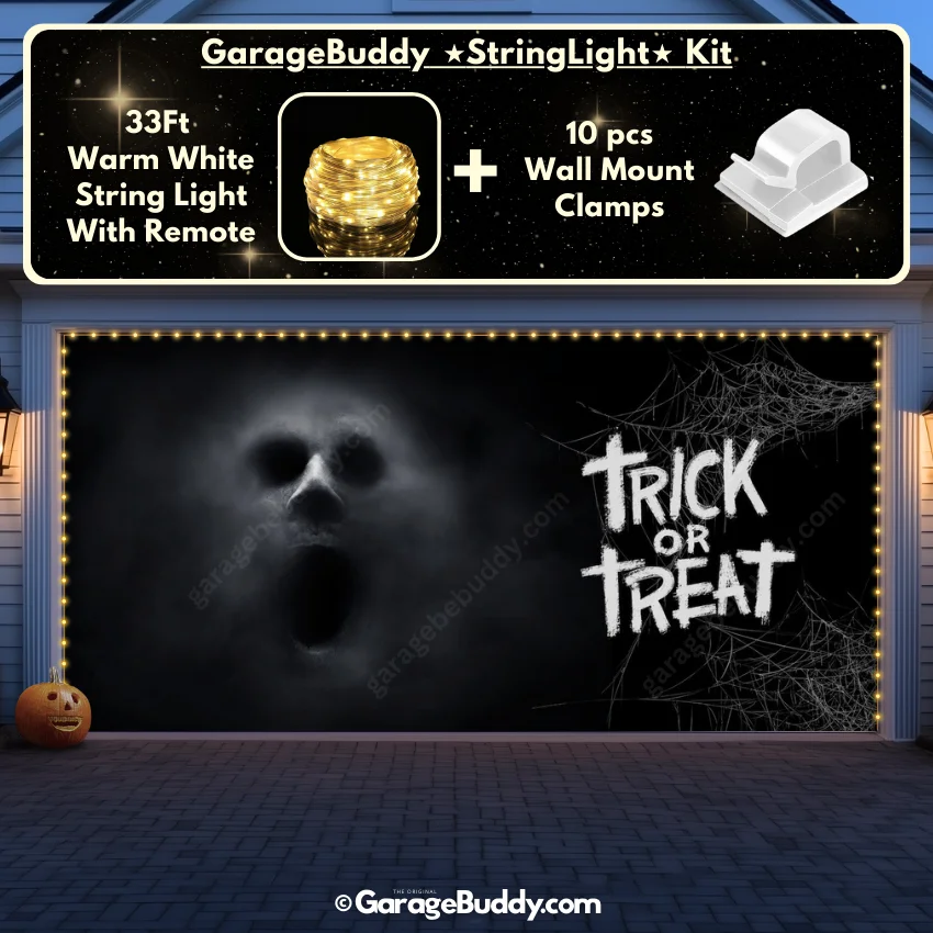 Ghostly Figure | Halloween Garage Door Cover - Image 15
