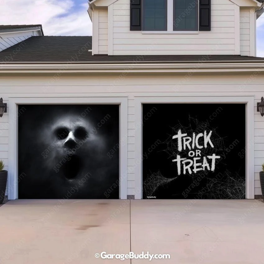 Ghostly Figure | Halloween Garage Door Cover - Image 3