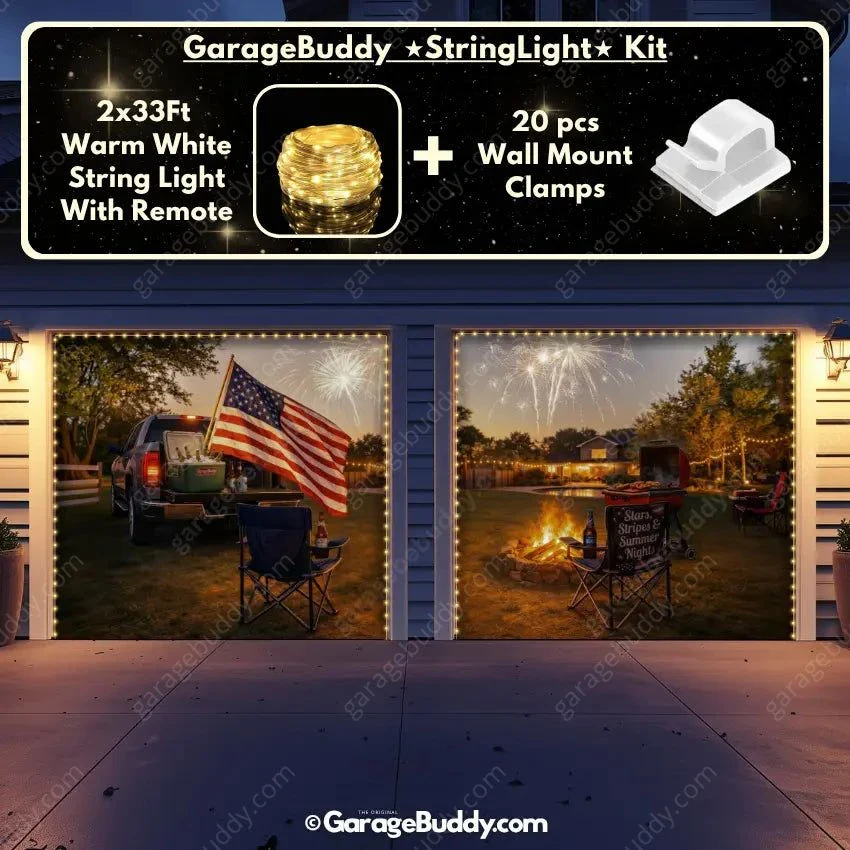 Stars Stripes & Summer Nights | Patriotic Garage Door Cover - Image 15