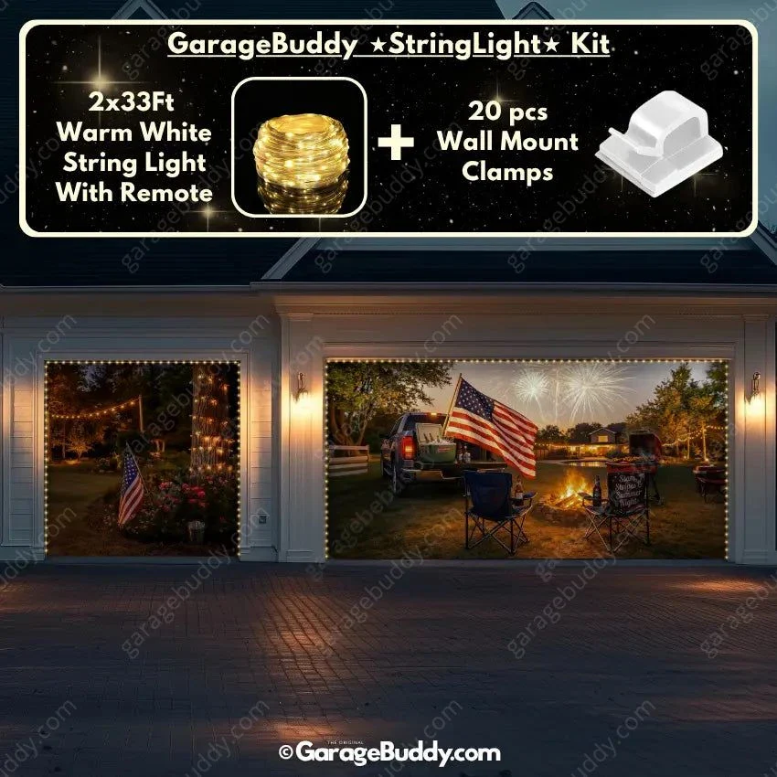 Stars Stripes & Summer Nights | Patriotic Garage Door Cover - Image 19