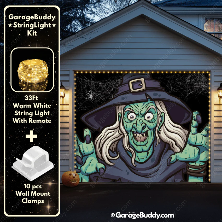 Ugly Witch | Halloween Garage Door Cover - Image 11