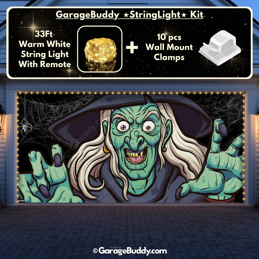 Ugly Witch | Halloween Garage Door Cover - Image 14
